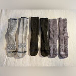 Bombas Merino Wool Men’s Large Socks Bundle (3 pairs)
